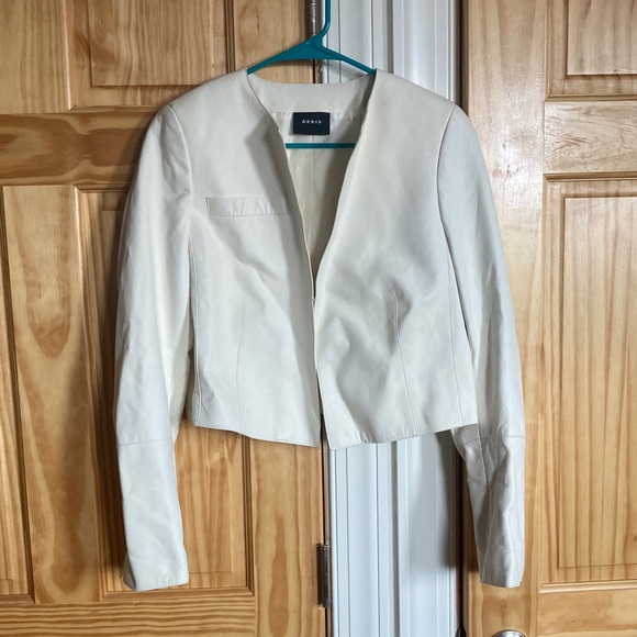 Akris Lamb Nappa Leather Jacket - Picture 1 of 4